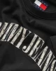 Tommy Jeans TJW REG FLORAL VARSITY TEE Kadın Siyah T-shirt DW0DW20161BDS