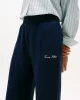 Tommy Hilfiger Kadın Yazı Baskılı Düz Paça Pike Mavi Eşofman Altı WW0WW45744C1G