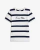 Tommy Hilfiger Kadın Yazı Baskılı Normal Kesim Bisiklet Yaka Mavi T-shirt WW0WW457460Y5