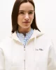 Tommy Hilfiger Kadın Yazı Baskılı Pike Fermuarlı Kapüşonlu Beyaz Sweatshirt WW0WW45742YA8
