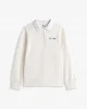 Tommy Hilfiger Kadın Yazı Baskılı Pike Rugby Beyaz Sweatshirt WW0WW45779YA8