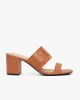 Tommy Hilfiger LEATHER & SUEDE BLOCK HEEL MULE Kadın Terlik FW0FW08530GPA