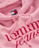 Tommy Jeans Kadın  Örme Logolu Pembe Sweatshirt