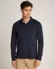 Tommy Hilfiger JACQUARD STRIPE LS REG POLO Erkek mavi Kazak MW0MW39022DW4