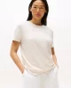 Tommy Hilfiger REG CORP LOGO C-NK SS Kadın Bej Badi WW0WW40276ADK