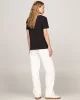 Tommy Hilfiger REG CORP LOGO C-NK SS Kadın Siyah Badi WW0WW40276BDS