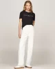 Tommy Hilfiger REG CORP LOGO C-NK SS Kadın Siyah Badi WW0WW40276BDS