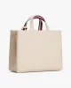 Tommy Hilfiger TH ESTABLISHED MED SHOPPER Kadın Bej Çanta AW0AW17508ACI