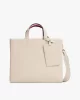 Tommy Hilfiger TH ESTABLISHED MED SHOPPER Kadın Bej Çanta AW0AW17508ACI