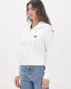 Tommy Jeans Badge Kadın Beyaz Kapüşonlu Sweatshirt DW0DW21147YBL