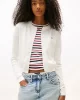 Tommy Jeans Denim Essentials Kadın Beyaz Hırka DW0DW20976YBL