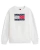 Tommy Jeans Floral Flag Kadın Beyaz Kazak  DW0DW20933YBL