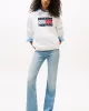 Tommy Jeans Floral Flag Kadın Beyaz Kazak  DW0DW20933YBL