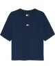 Tommy Jeans Kadın Bol Kesim Armalı Mavi T-shirt DW0DW22202C1G