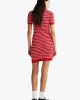 Tommy Jeans TJW SCRIPT AOP SWEATER DRESS Kadın kırmızı Elbise DW0DW194780KS
