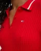 Tommy Hilfiger Kadın Kırmızı Midi Polo Elbise