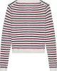 Tommy Jeans Kadın Klasik Bisiklet Yaka Beyaz Kazak DW0DW209760FG