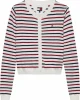 Tommy Jeans Kadın Klasik Bisiklet Yaka Beyaz Kazak DW0DW209760FG