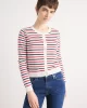 Tommy Jeans Kadın Klasik Bisiklet Yaka Beyaz Kazak DW0DW209760FG