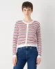 Tommy Jeans Kadın Klasik Bisiklet Yaka Beyaz Kazak DW0DW209760FG