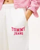 Tommy Jeans Kadın Kolej Tarzı Beyaz Eşofman Altı DW0DW22164YBH