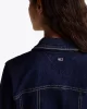 Tommy Hilfiger Kadın Lacivert Pileli Kot Mini Elbise