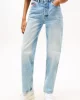 Tommy Jeans Kadın Layla Yüksek Bel Dar Paça İkonik Şeritli Mavi Jeans DW0DW204981A5
