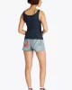 Tommy Jeans TJW SLIM BUTTON TANK Kadın lacivert Atlet DW0DW19492C1G