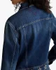Tommy Jeans STUDDED DNM TRCKER JCKT AI9057 Kadın mavi Ceket DW0DW198681BK