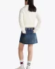 Tommy Jeans STUDDED DENIM MINI SKIRT AI9057 Kadın mavi Etek DW0DW198751BK