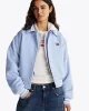 Tommy Jeans TJW CRP LW WOOL VARSITY JACKET Kadın mavi Ceket DW0DW20165C3Q