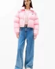 Tommy Hilfiger Kadın Pembe Şişme Mont