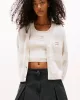 Tommy Jeans Kadın Rahat Kesim Çizgili Bej Kazak DW0DW20968AE3