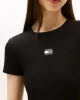 Tommy Jeans Kadın Armalı Fitilli Midi Siyah Elbise DW0DW20873BDS