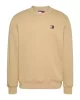 Tommy Jeans TJM REG BADGE CREW EXT Erkek BEJ Sweatshirt DM0DM20660ACT