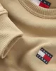 Tommy Jeans TJM REG BADGE CREW EXT Erkek BEJ Sweatshirt DM0DM20660ACT