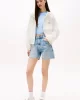 Tommy Jeans Script Kadın Beyaz Yağmurluk DW0DW20952YBL