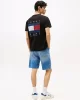 Tommy Jeans TJM REG FLAG GRAPH BCKPRNT T EXT Erkek Siyah T-shirt DM0DM21910BDS