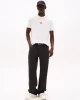 Tommy Jeans TJM REG FLAG LINEAR SS TEE EXT Erkek Beyaz T-shirt DM0DM21911YBL