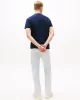 Tommy Jeans TJM REG FLAG LINEAR SS TEE EXT Erkek Mavi T-shirt DM0DM21911C1G