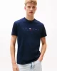 Tommy Jeans TJM REG FLAG LINEAR SS TEE EXT Erkek Mavi T-shirt DM0DM21911C1G