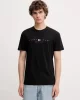 Tommy Jeans TJM REG FLAG LINEAR SS TEE EXT Erkek Siyah T-shirt DM0DM21911BDS