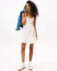 Tommy Jeans TJW BRODERIE ANGLAISE DRESS Kadın Beyaz Elbise DW0DW21165YBL
