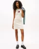 Tommy Jeans TJW FLAG SWEATER MINI DRESS EXT Kadın Beyaz Elbise DW0DW20877YBL