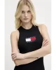 Tommy Jeans TJW FLAG SWEATER MINI DRESS EXT Kadın Siyah Elbise DW0DW20877BDS