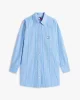 Tommy Jeans TJW OVS MINI SHIRT DRESS EXT Kadın Mavi Elbise DW0DW211220BB