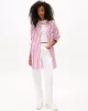 Tommy Jeans TJW OVS MINI SHIRT DRESS EXT Kadın Pembe Elbise DW0DW211220D5