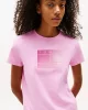 Tommy Jeans TJW REG GRADIENT FLAG SS Kadın Pembe T-shirt DW0DW20905U06