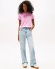 Tommy Jeans TJW REG GRADIENT FLAG SS Kadın Pembe T-shirt DW0DW20905U06