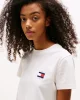 Tommy Jeans TJW REG SH TOMMY US FLAG SS TEE Kadın Beyaz T-shirt DW0DW21423YBH